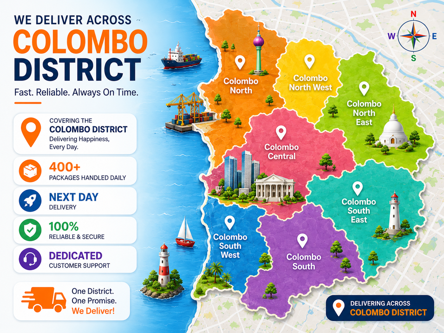 Colombo District Delivery Area
